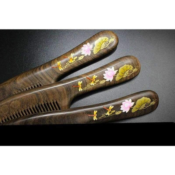 Planet Gates Hairbrush Hair Care Hight Quality Real Chacate Preto And Horn Comb  Health Styling Tools Brushes Best Gift