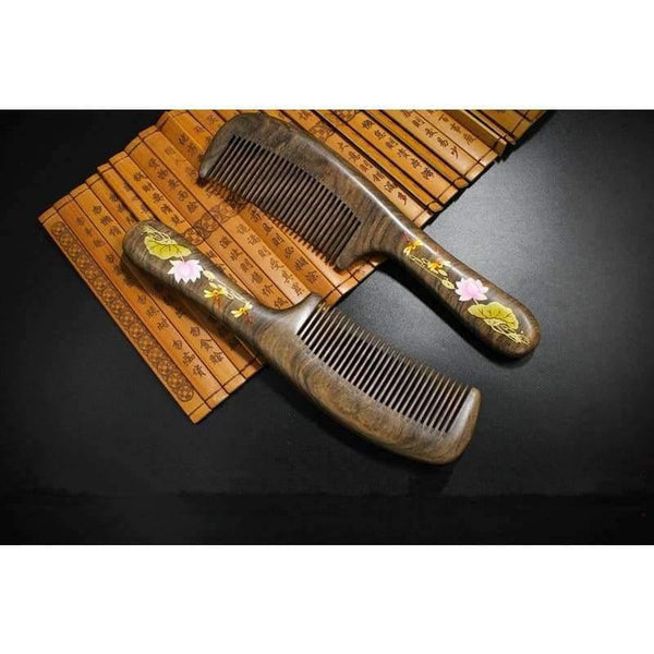 Planet Gates Hairbrush Hair Care Hight Quality Real Chacate Preto And Horn Comb  Health Styling Tools Brushes Best Gift