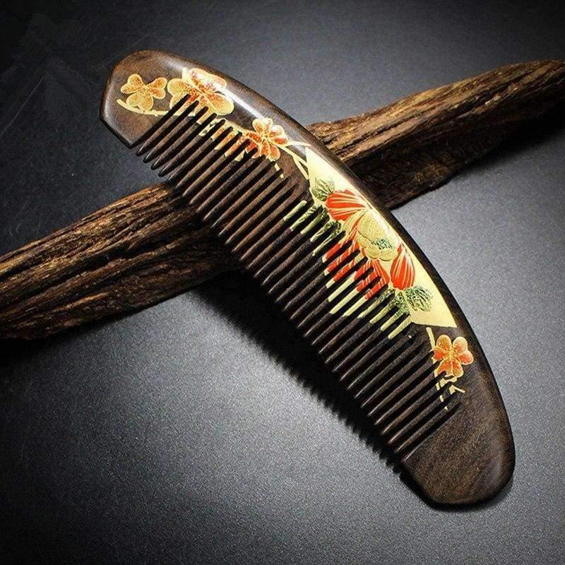 Planet Gates Hairbrush Hair Care Hight Quality Real Chacate Preto And Horn Comb  Health Styling Tools Brushes Best Gift