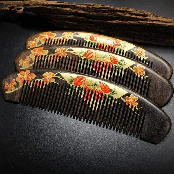 Planet Gates Hairbrush Hair Care Hight Quality Real Chacate Preto And Horn Comb  Health Styling Tools Brushes Best Gift