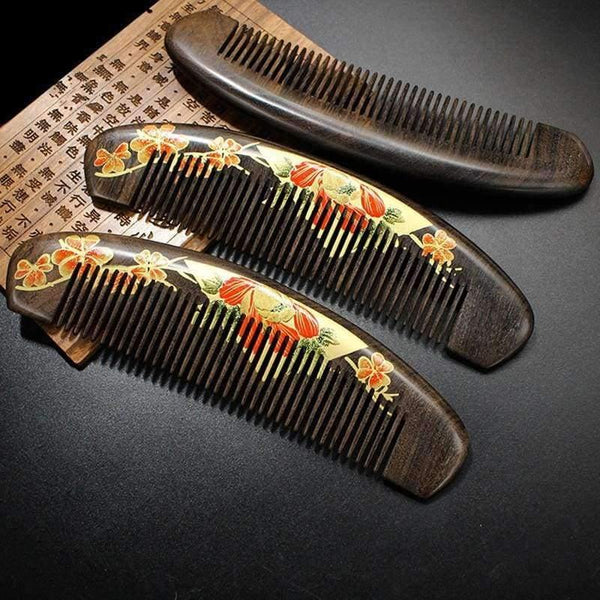 Planet Gates Hairbrush Hair Care Hight Quality Real Chacate Preto And Horn Comb  Health Styling Tools Brushes Best Gift