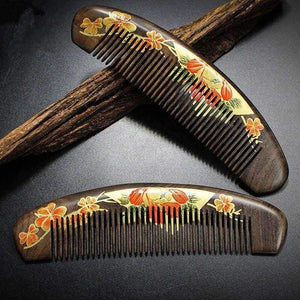 Planet Gates Hairbrush Hair Care Hight Quality Real Chacate Preto And Horn Comb  Health Styling Tools Brushes Best Gift