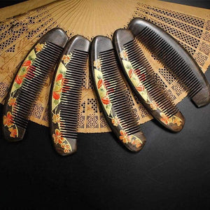 Planet Gates Hairbrush Hair Care Hight Quality Real Chacate Preto And Horn Comb  Health Styling Tools Brushes Best Gift