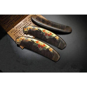 Planet Gates Hairbrush Hair Care Hight Quality Real Chacate Preto And Horn Comb  Health Styling Tools Brushes Best Gift