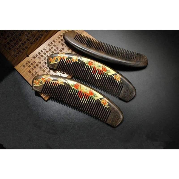 Planet Gates Hairbrush Hair Care Hight Quality Real Chacate Preto And Horn Comb  Health Styling Tools Brushes Best Gift