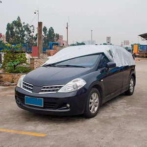 Planet Gates Half Car Cover Sun UV Snow Dust Rain Resistant Durable Covers 3.2Mx1.75M Automobile Accessories For Car Care