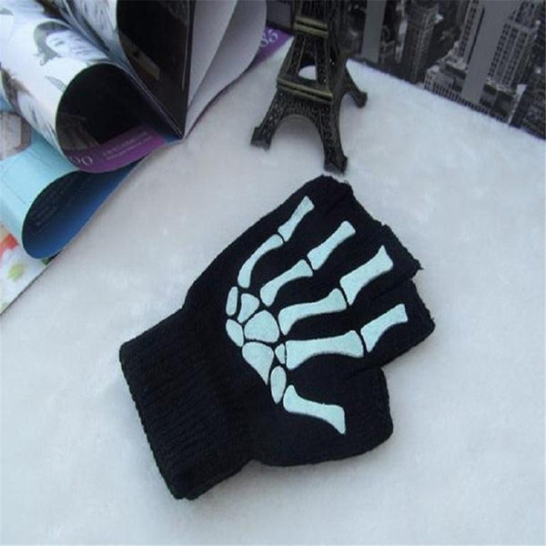 Planet Gates Half Finger Biking Gloves Men Women Anti-skip Fishing Hiking Cycling Skull Gloves Black Sports Gloves Bike Bicycle Glove