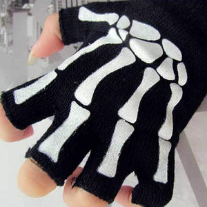 Planet Gates Half Finger Biking Gloves Men Women Anti-skip Fishing Hiking Cycling Skull Gloves Black Sports Gloves Bike Bicycle Glove