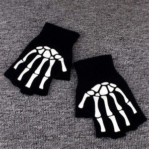 Planet Gates Half Finger Biking Gloves Men Women Anti-skip Fishing Hiking Cycling Skull Gloves Black Sports Gloves Bike Bicycle Glove