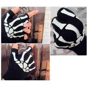 Planet Gates Half Finger Biking Gloves Men Women Anti-skip Fishing Hiking Cycling Skull Gloves Black Sports Gloves Bike Bicycle Glove