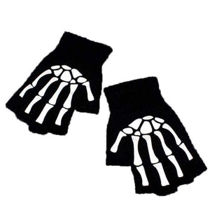 Planet Gates Half Finger Biking Gloves Men Women Anti-skip Fishing Hiking Cycling Skull Gloves Black Sports Gloves Bike Bicycle Glove