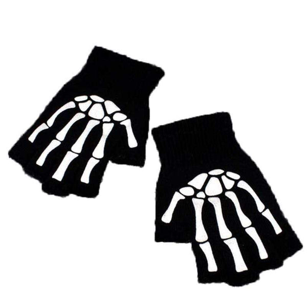 Planet Gates Half Finger Biking Gloves Men Women Anti-skip Fishing Hiking Cycling Skull Gloves Black Sports Gloves Bike Bicycle Glove