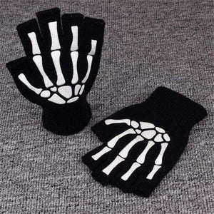 Planet Gates Half Finger Biking Gloves Men Women Anti-skip Fishing Hiking Cycling Skull Gloves Black Sports Gloves Bike Bicycle Glove