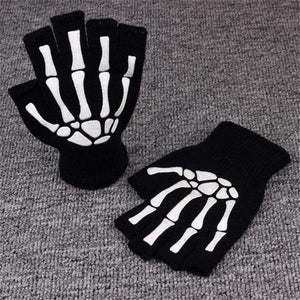Planet Gates Half Finger Biking Gloves Men Women Anti-skip Fishing Hiking Cycling Skull Gloves Black Sports Gloves Bike Bicycle Glove