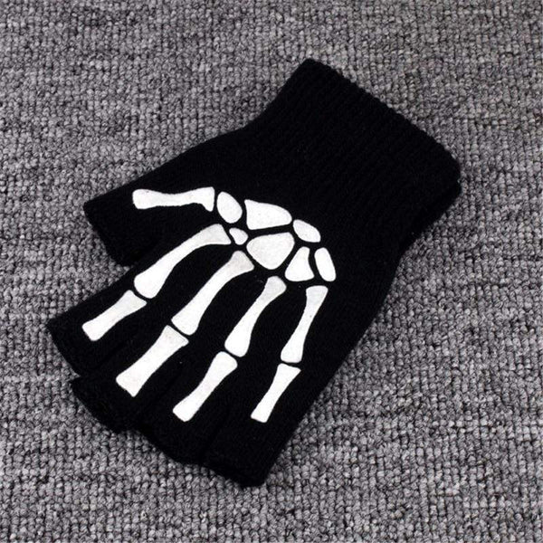 Planet Gates Half Finger Biking Gloves Men Women Anti-skip Fishing Hiking Cycling Skull Gloves Black Sports Gloves Bike Bicycle Glove