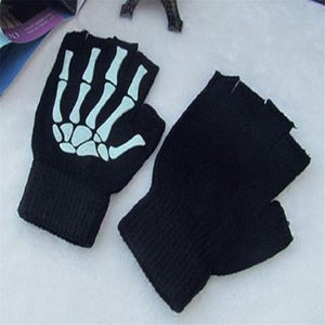 Planet Gates Half Finger Biking Gloves Men Women Anti-skip Fishing Hiking Cycling Skull Gloves Black Sports Gloves Bike Bicycle Glove