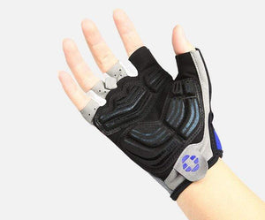 Planet Gates Half Finger Cycling Gloves Sport Fitness Racing MTB Bike Gloves Summer Men Women Riding Thickened Palm Pad Bicycle Gloves