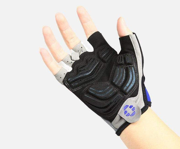 Planet Gates Half Finger Cycling Gloves Sport Fitness Racing MTB Bike Gloves Summer Men Women Riding Thickened Palm Pad Bicycle Gloves