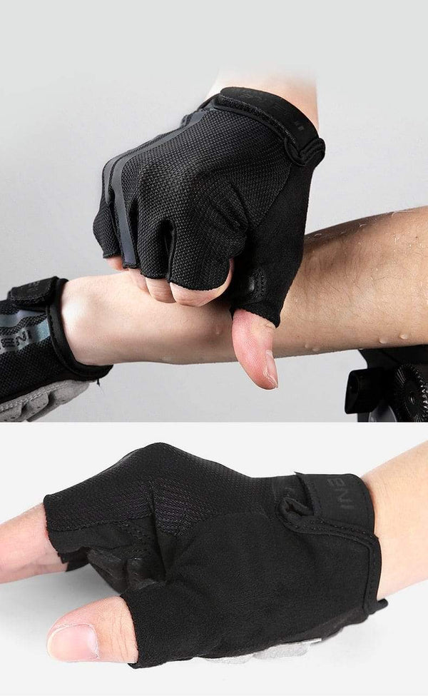 Planet Gates Half Finger Cycling Gloves Sport Fitness Racing MTB Bike Gloves Summer Men Women Riding Thickened Palm Pad Bicycle Gloves