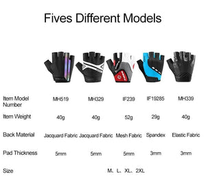 Planet Gates Half Finger Cycling Gloves Sport Fitness Racing MTB Bike Gloves Summer Men Women Riding Thickened Palm Pad Bicycle Gloves