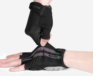 Planet Gates Half Finger Cycling Gloves Sport Fitness Racing MTB Bike Gloves Summer Men Women Riding Thickened Palm Pad Bicycle Gloves