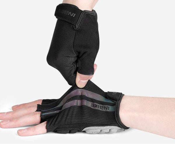 Planet Gates Half Finger Cycling Gloves Sport Fitness Racing MTB Bike Gloves Summer Men Women Riding Thickened Palm Pad Bicycle Gloves