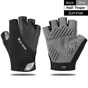Planet Gates Half Finger Gray / XL / China Summer Cycling Gloves MTB Mountain Road Bike Half Finger Gloves Men Women Bicycle Gym Fitness Non-slip Sports Gloves