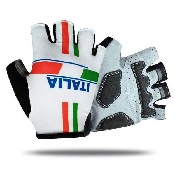 Planet Gates Half Finger ITALIA Cycling Gloves Mens Women Summer Sports Shockproof Bike Gloves Anti Slip MTB Bicycle Glove Guantes Ciclismo