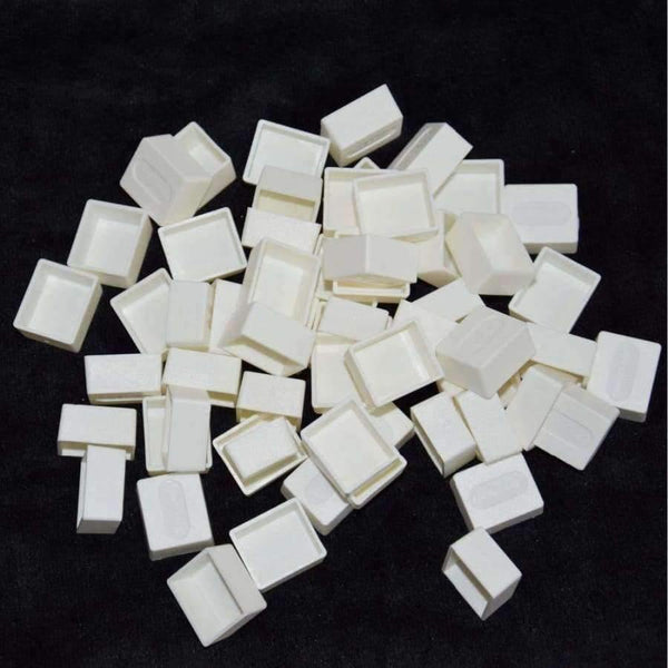 Planet Gates Half Pans for Watercolor Pigment Plastic Empty Pans or Art Painting Palette Supplies Transparent Pan and White Pan