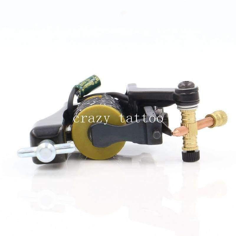 Planet Gates Hand-assembled Cast Iron Tattoo Machine For Liner and Shader Coil Tattoo Machine 10 Wrap Coils Tatoo Gun Free Shipping