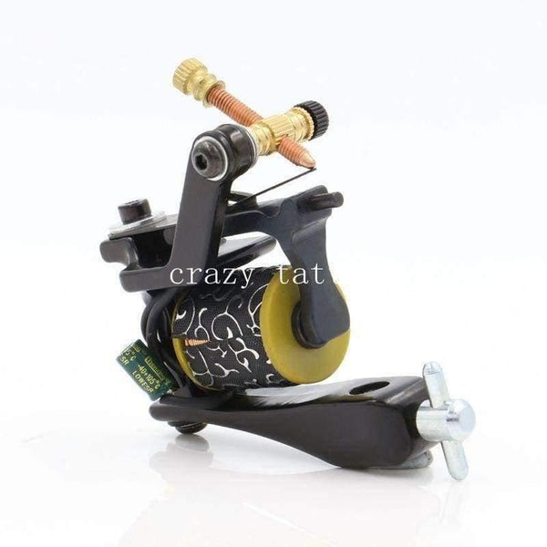 Planet Gates Hand-assembled Cast Iron Tattoo Machine For Liner and Shader Coil Tattoo Machine 10 Wrap Coils Tatoo Gun Free Shipping