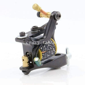 Planet Gates Hand-assembled Cast Iron Tattoo Machine For Liner and Shader Coil Tattoo Machine 10 Wrap Coils Tatoo Gun Free Shipping