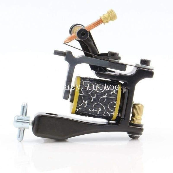 Planet Gates Hand-assembled Cast Iron Tattoo Machine For Liner and Shader Coil Tattoo Machine 10 Wrap Coils Tatoo Gun Free Shipping