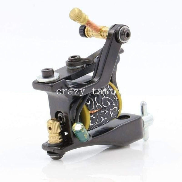 Planet Gates Hand-assembled Cast Iron Tattoo Machine For Liner and Shader Coil Tattoo Machine 10 Wrap Coils Tatoo Gun Free Shipping