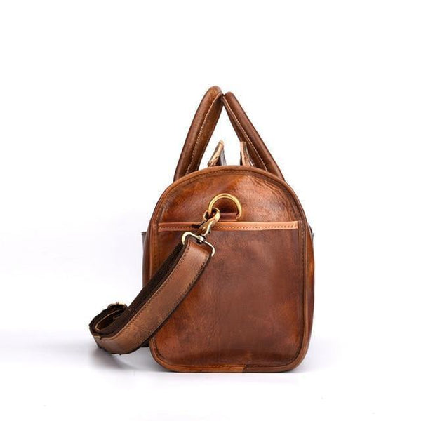 Planet Gates Hand Luggage Unisex Travel Bag Carry Packing Men Vintage Bag  Men Duffel Genuine Cow Leather Handbag LY48