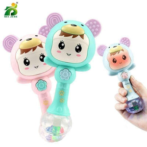 Planet Gates Hand Rattles Music Rhythm Lighting Plastic Sand Hammer Newborn 0-12 Months Teether Educational Baby Toy BEI JESS