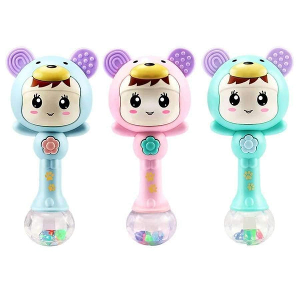 Planet Gates Hand Rattles Music Rhythm Lighting Plastic Sand Hammer Newborn 0-12 Months Teether Educational Baby Toy BEI JESS