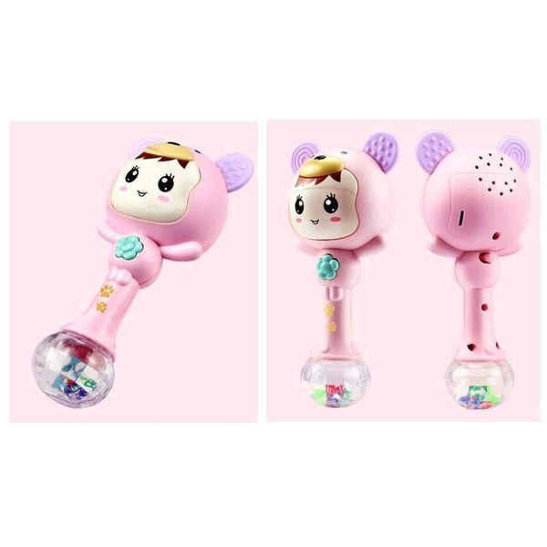 Planet Gates Hand Rattles Music Rhythm Lighting Plastic Sand Hammer Newborn 0-12 Months Teether Educational Baby Toy BEI JESS