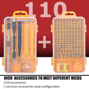 Planet Gates Hand Tool Sets 110Pcs/Lot Watches Phone Repair Tools Bits Kits Tweezers Multifunction Screwdriver Watchmaker Accessories