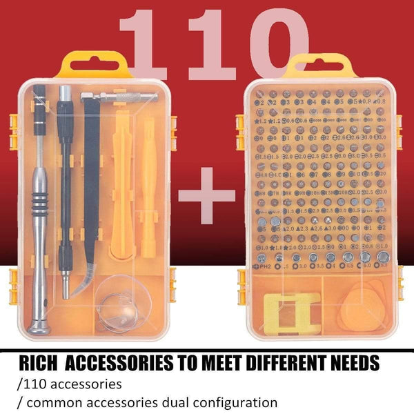Planet Gates Hand Tool Sets 110Pcs/Lot Watches Phone Repair Tools Bits Kits Tweezers Multifunction Screwdriver Watchmaker Accessories