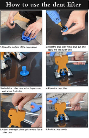 Planet Gates Hand Tools DIY Paintless Dent Repair Tool Auto Dent Puller Car Body Dent Damage Repair Hand Tool Pulling bridge hammer