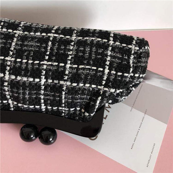 Planet Gates Handbag Shoulder Bag Clip evening day clutches Acrylic Clip Crossbody Bag Zipper & Hasp Tote Bag Chain Party Wedding