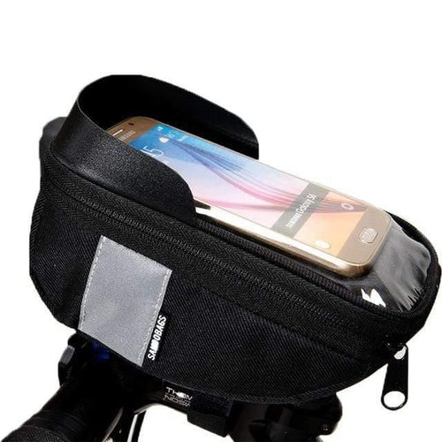 Planet Gates Handlebar bag-112003 Cycling Bicycle Bike Head Tube Handlebar Cell Mobile Phone Bag Case Holder Case Pannier For 6.5in Phone