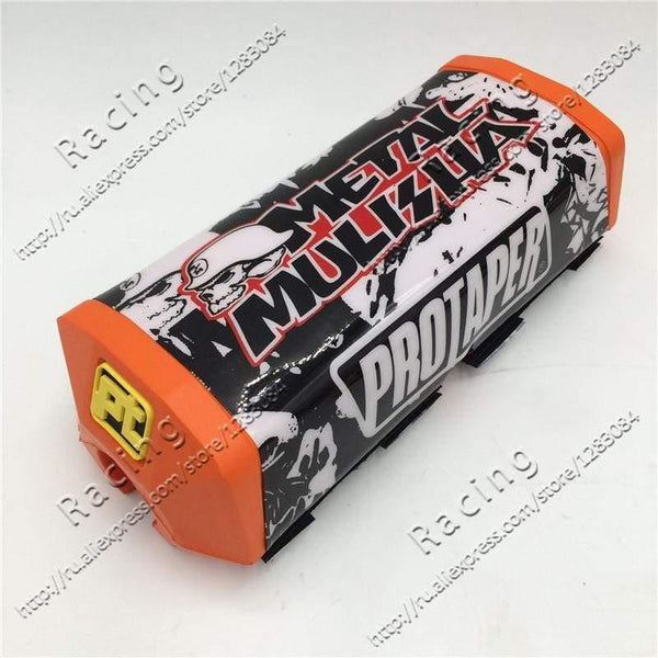 Planet Gates Handlebar Pads 2.0 Square Fat Bar Cheat Pad Metal Mulisha Handlebar Protector Chest 22cm 28cm Pit Dirt Bike Motorcross