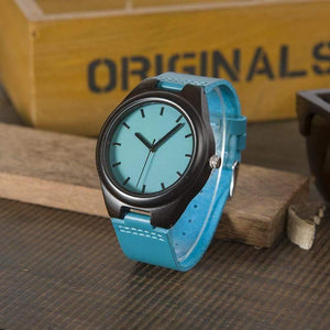 Planet Gates Handmade Ebony Wooden Lover's Watches New Brand Designer Cool Nature Wood Quartz Clock in Gift Box Accept Customize