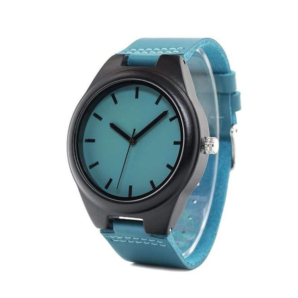 Planet Gates Handmade Ebony Wooden Lover's Watches New Brand Designer Cool Nature Wood Quartz Clock in Gift Box Accept Customize