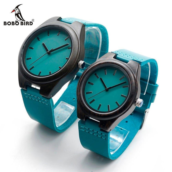 Planet Gates Handmade Ebony Wooden Lover's Watches New Brand Designer Cool Nature Wood Quartz Clock in Gift Box Accept Customize