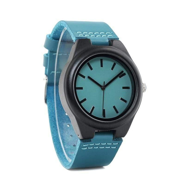 Planet Gates Handmade Ebony Wooden Lover's Watches New Brand Designer Cool Nature Wood Quartz Clock in Gift Box Accept Customize