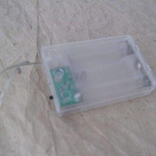 Planet Gates Handmade frangipani LED String Lights, AA battery PE floral holiday lighting,Event Party garland decoration,flower arrangement