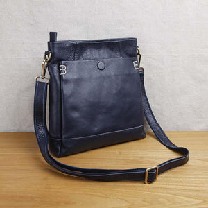 Planet Gates Handmade leather men's shoulder messenger bag first layer cowhide retro vertical men's bag casual tide